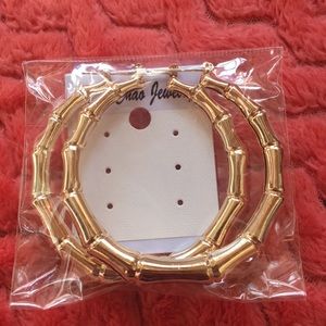 Gold bamboo hoop